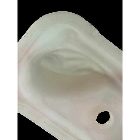 Art Deco 30's Frosted Glass Nude Lady With Music Harp Lamp Base Part - Picture 6 of 14